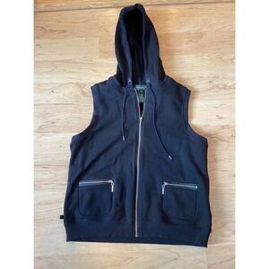 Ralph Lauren Jeans Co black full zip hooded vest